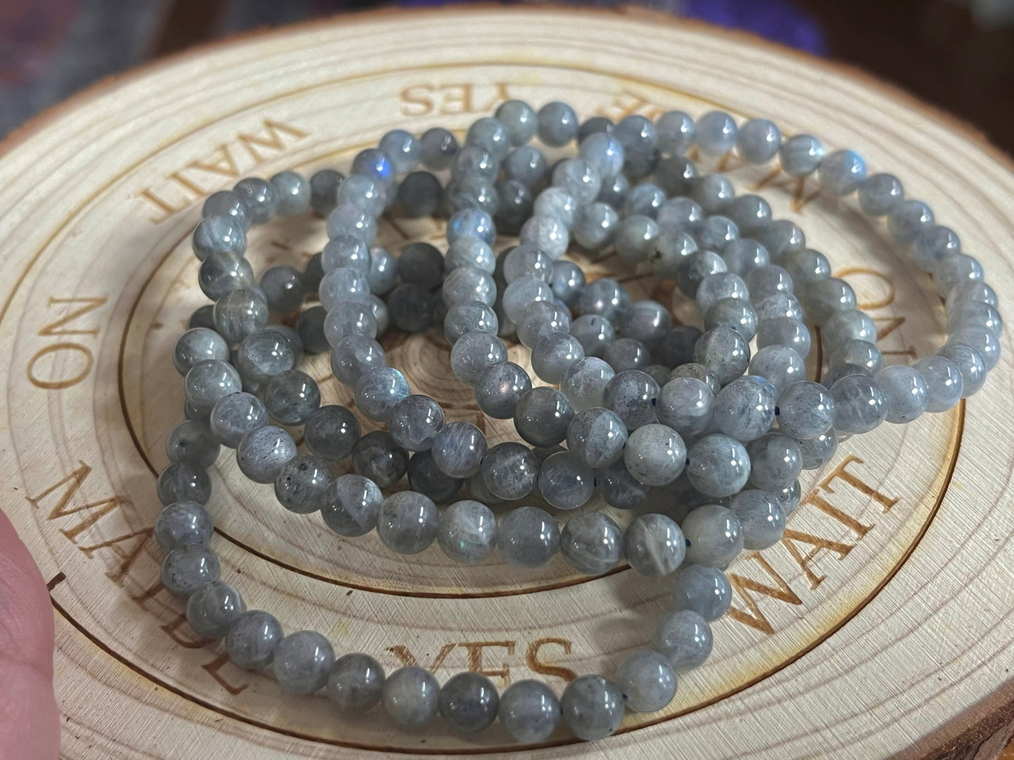 Labradorite (6mm) Bead Bracelet