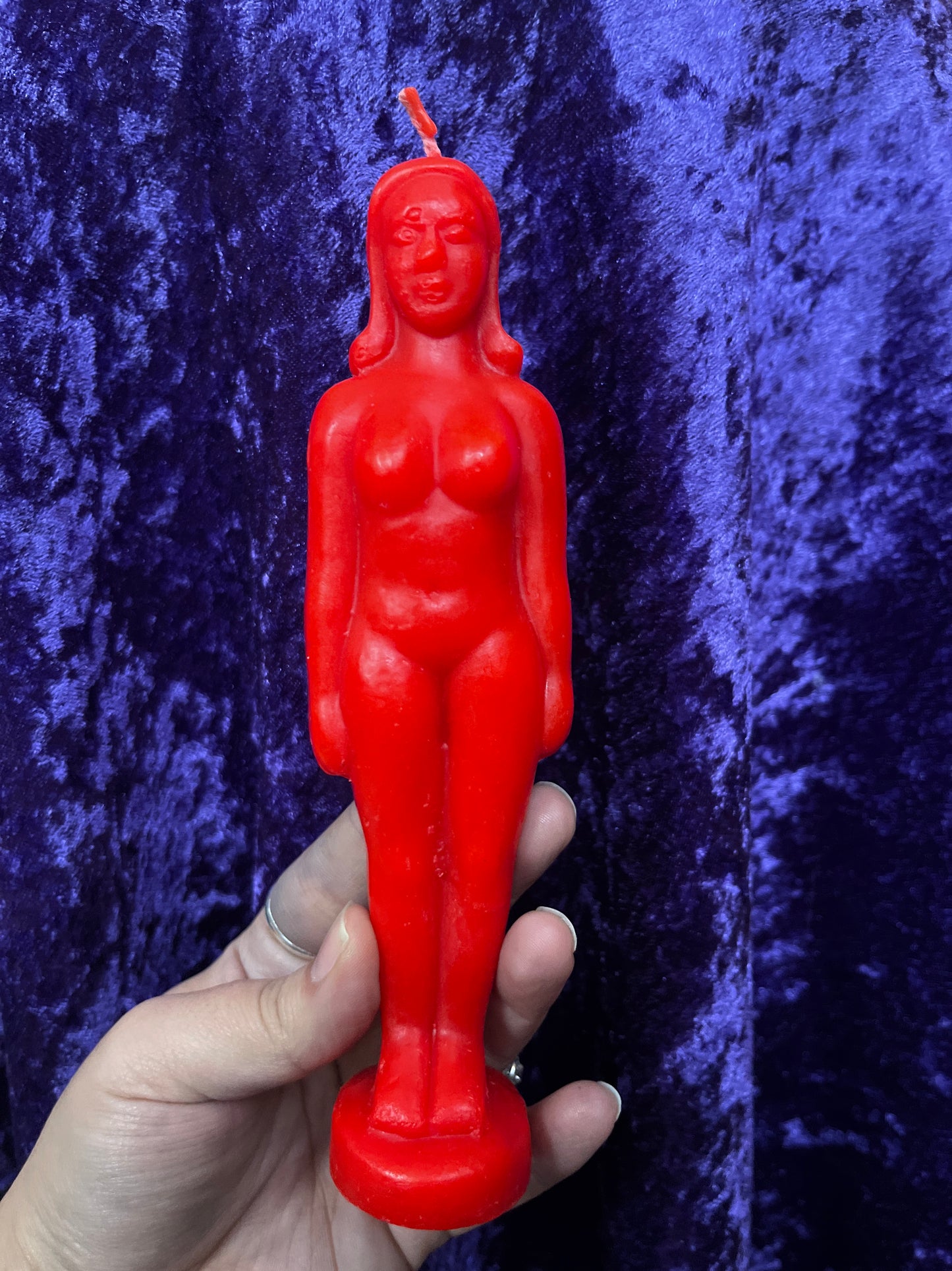 Lady/Woman Figurine Candle - Red
