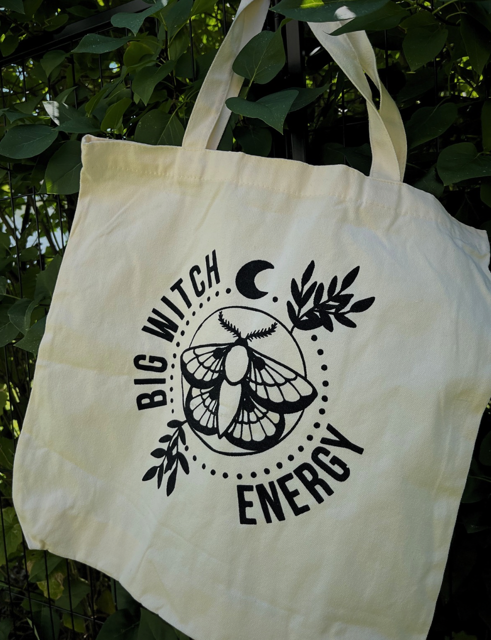 Big Witch Energy Canvas Tote Bag