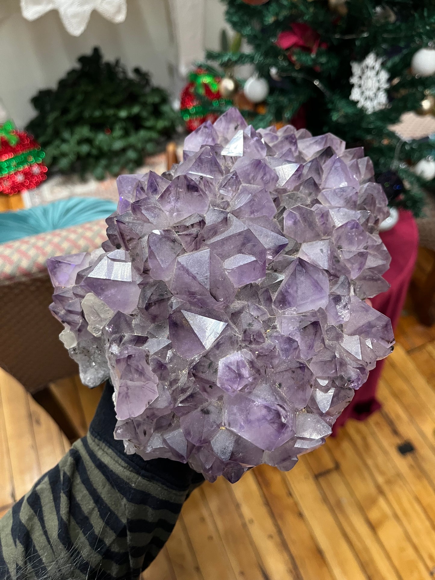 Brazilian Amethyst Cluster- 8lbs Intuition Hijacker 🔥