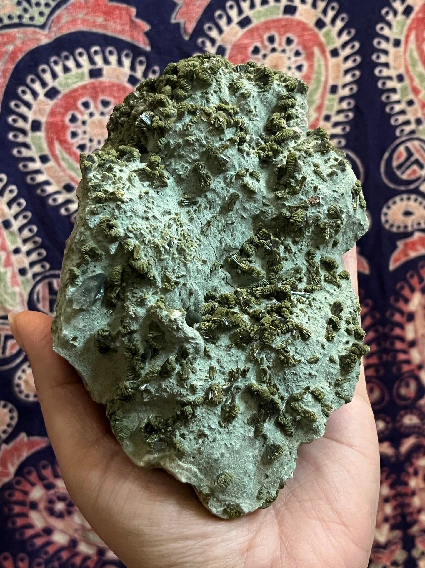 Epidote on the Matrix w/Clear Quartz #1