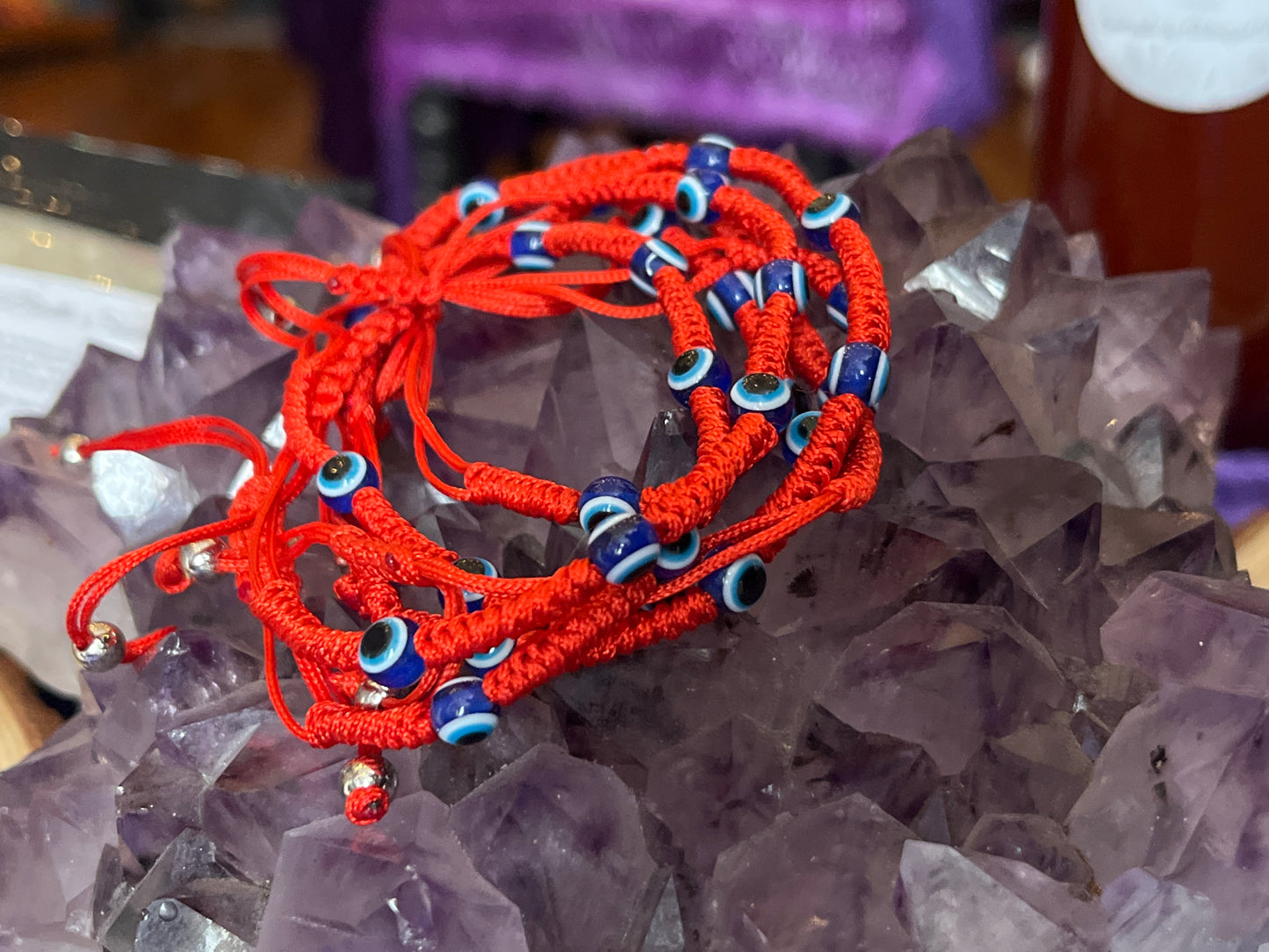 “Anointed for 2026” Red Evil Eye Cotton Thread Bracelet