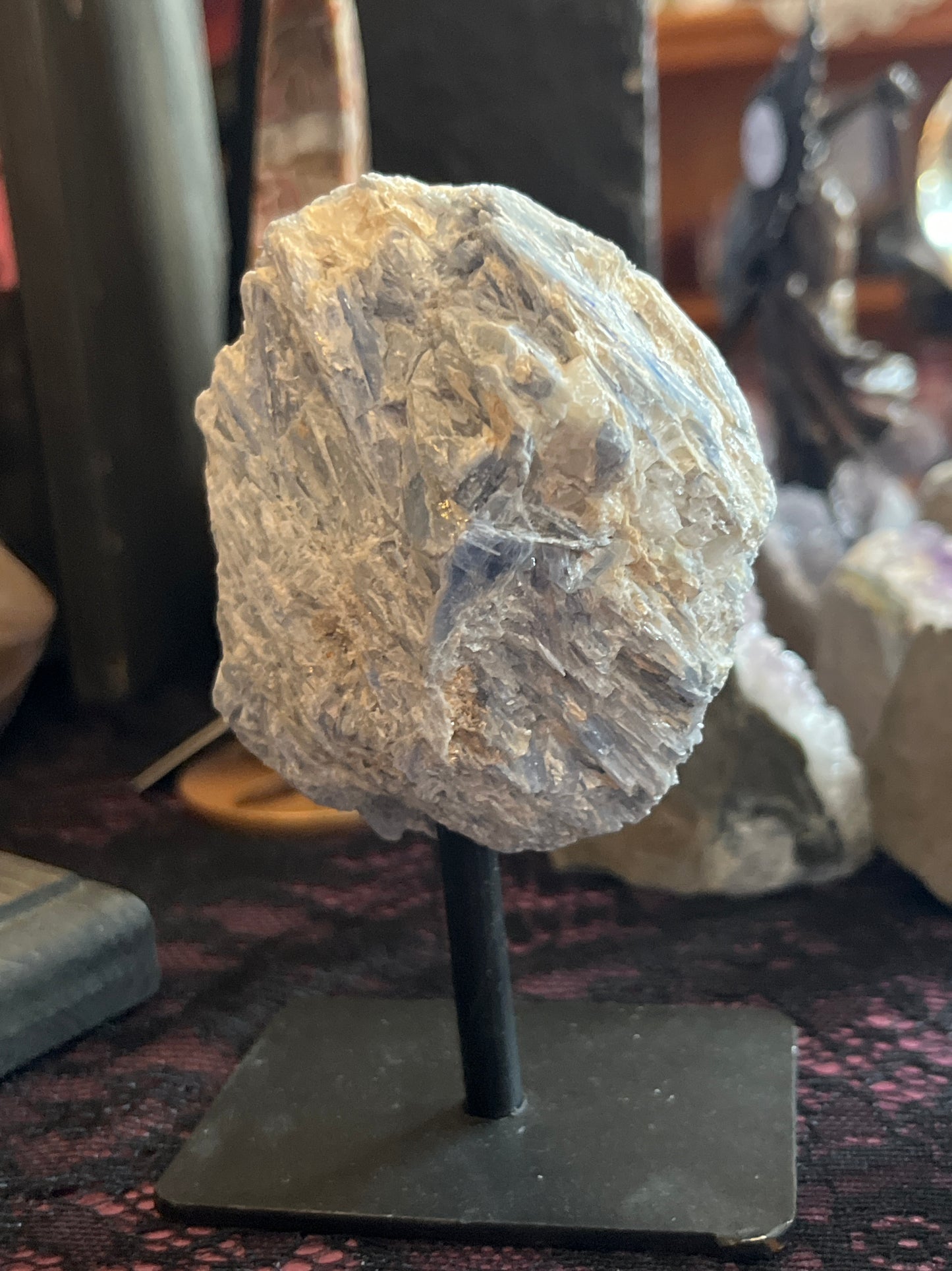 Blue Kyanite on Stand