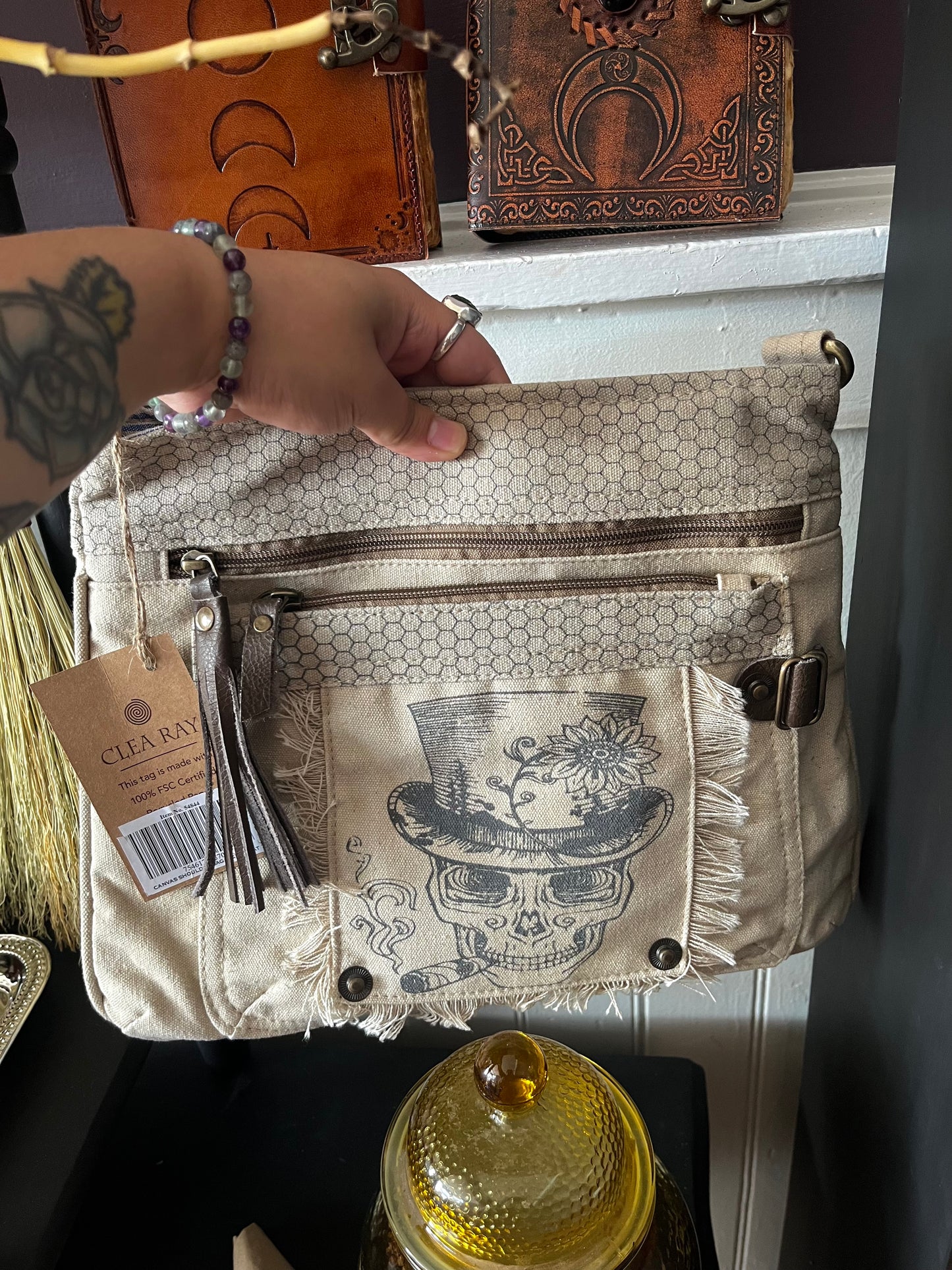 Steampunk Canvas Shoulder Bag