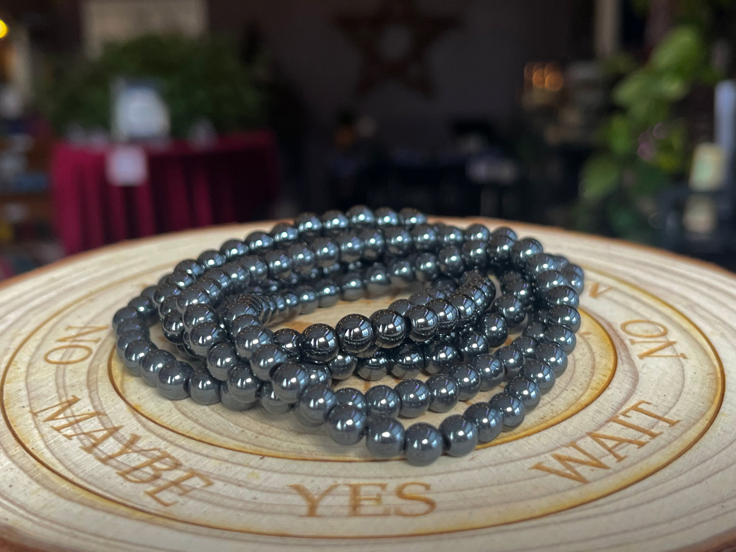 Hematite (6mm) Bead Bracelet