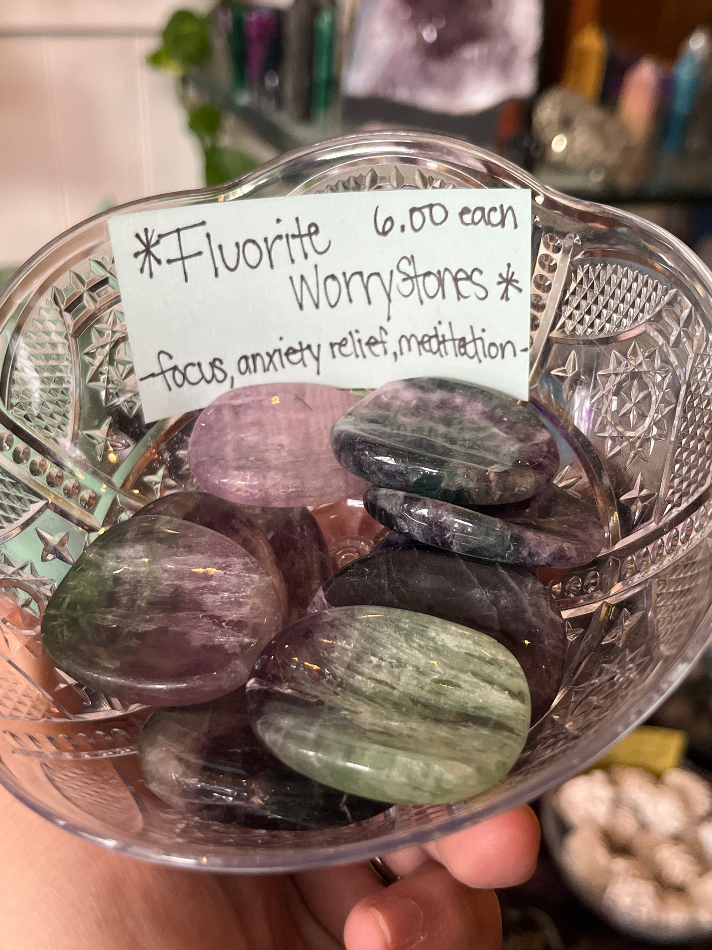 Fluorite Worry Stones