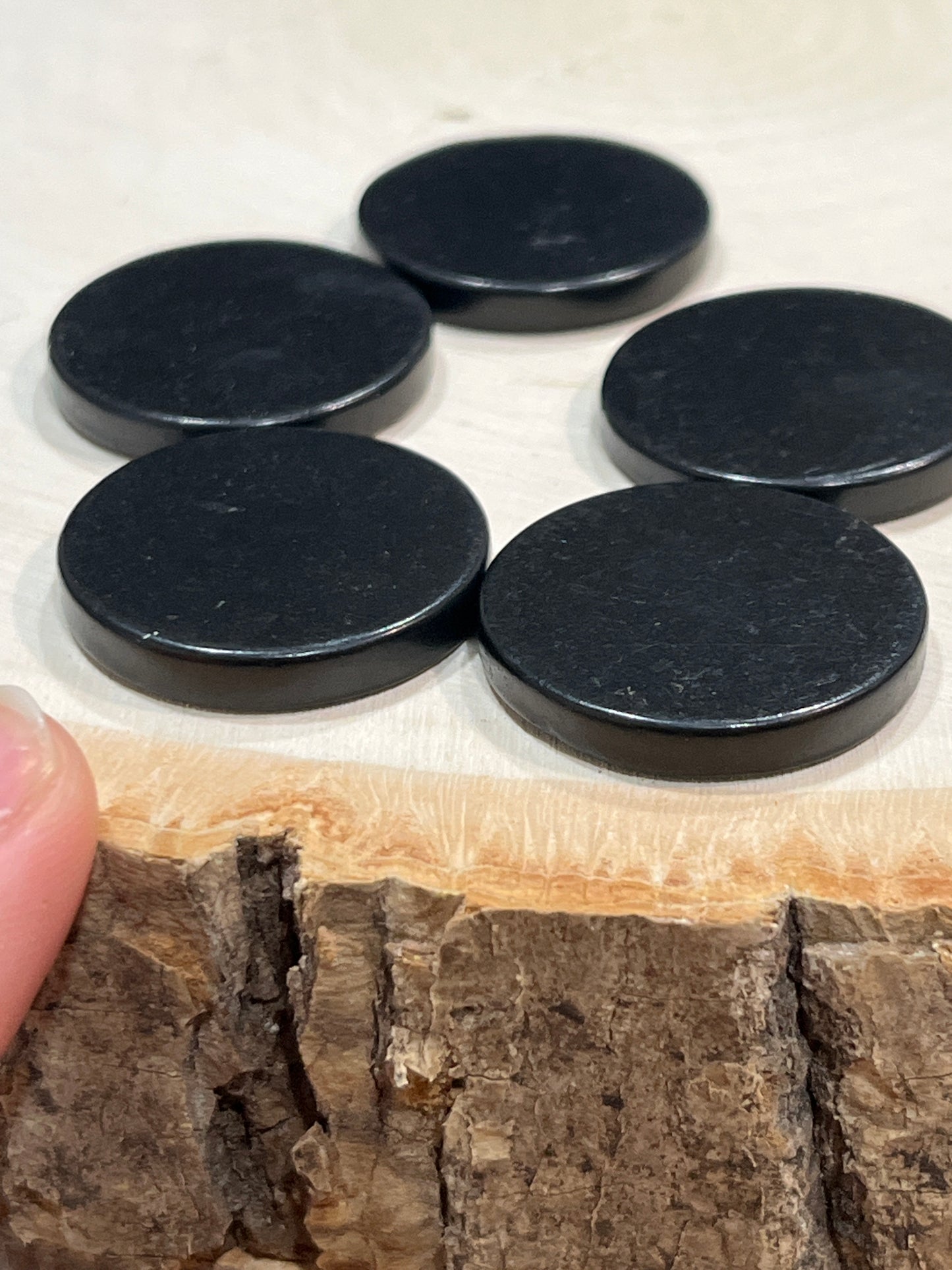 Shungite EMF Cellphone Tile “Circle” Shape