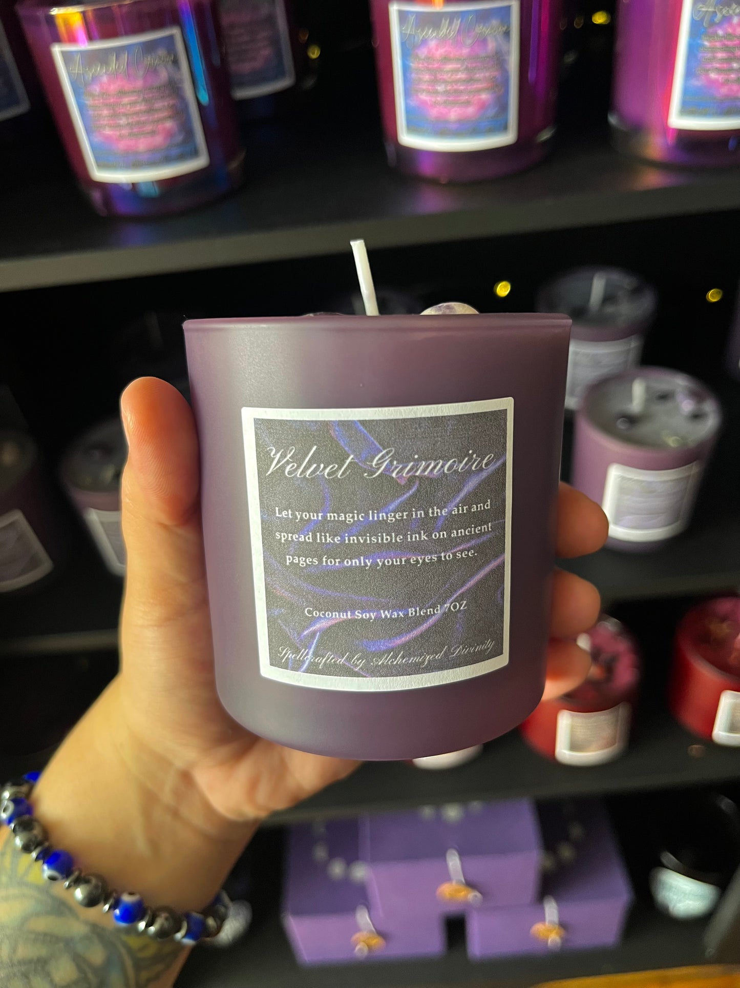 Velvet Grimoire Candle