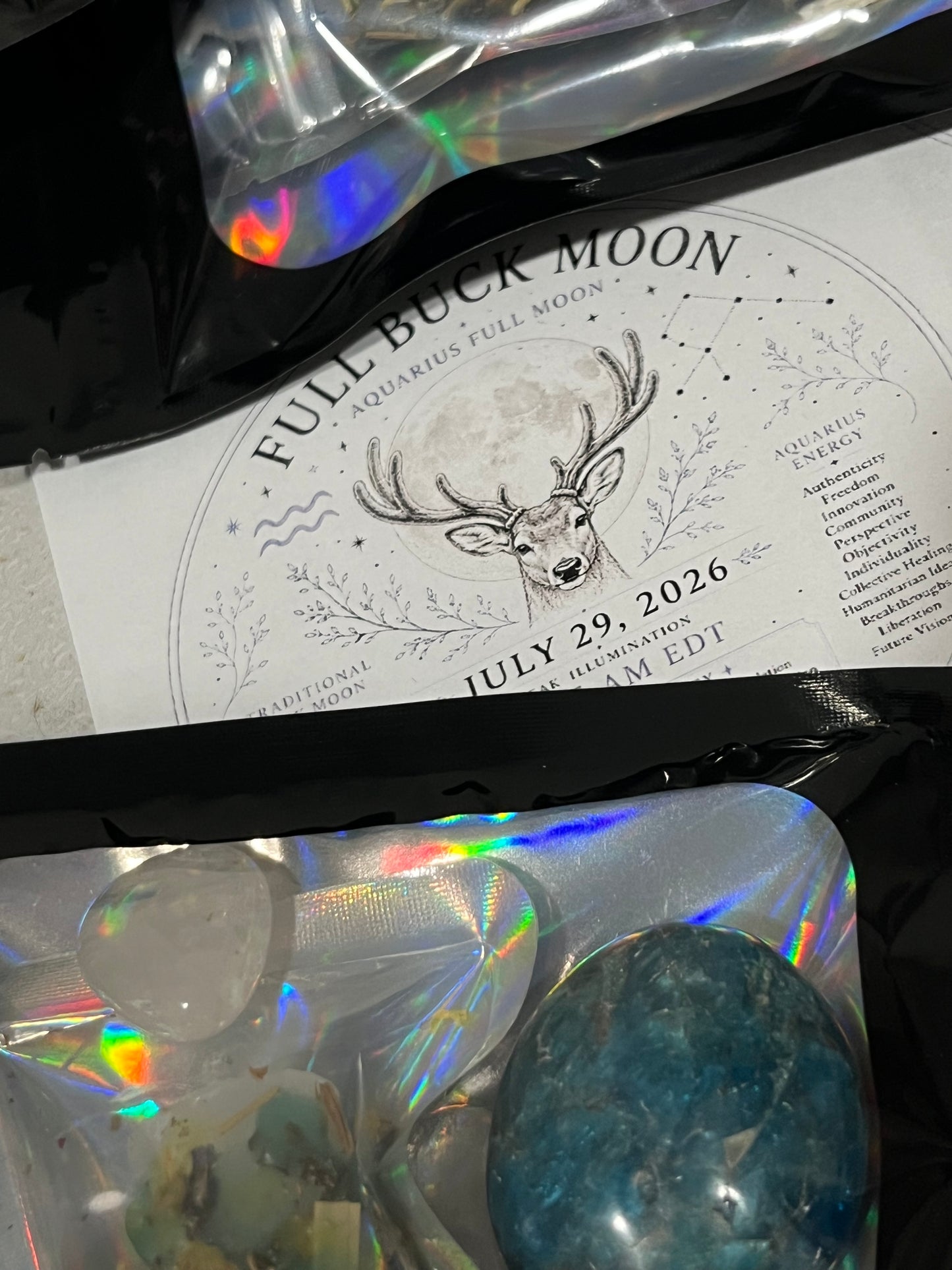 Full Buck Moon Spell Kit- Aquarius