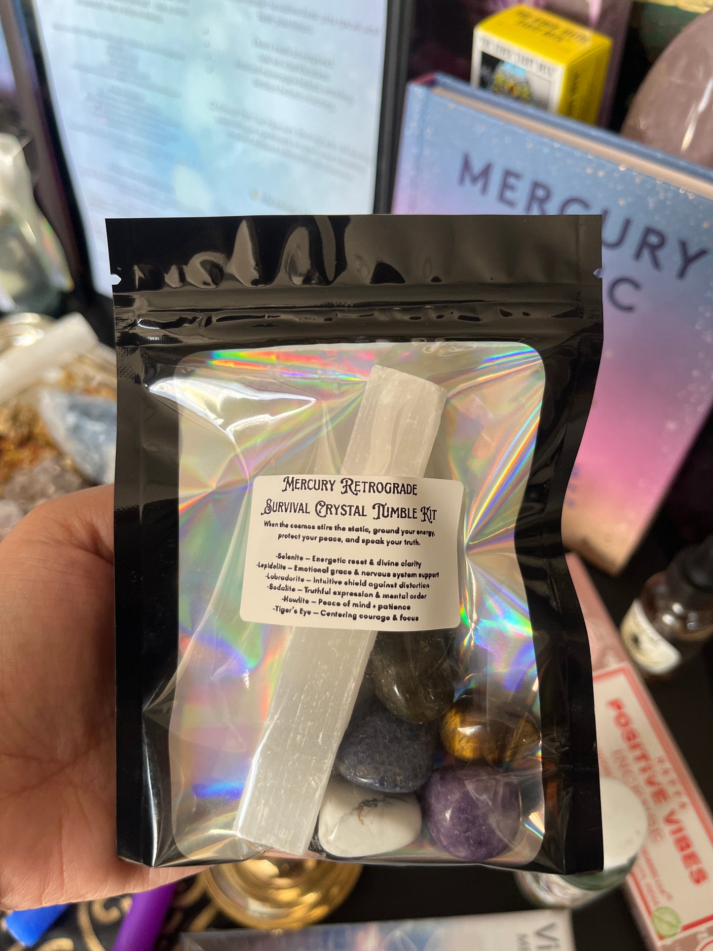 Mercury Retrograde Survival Crystal Tumble Kit