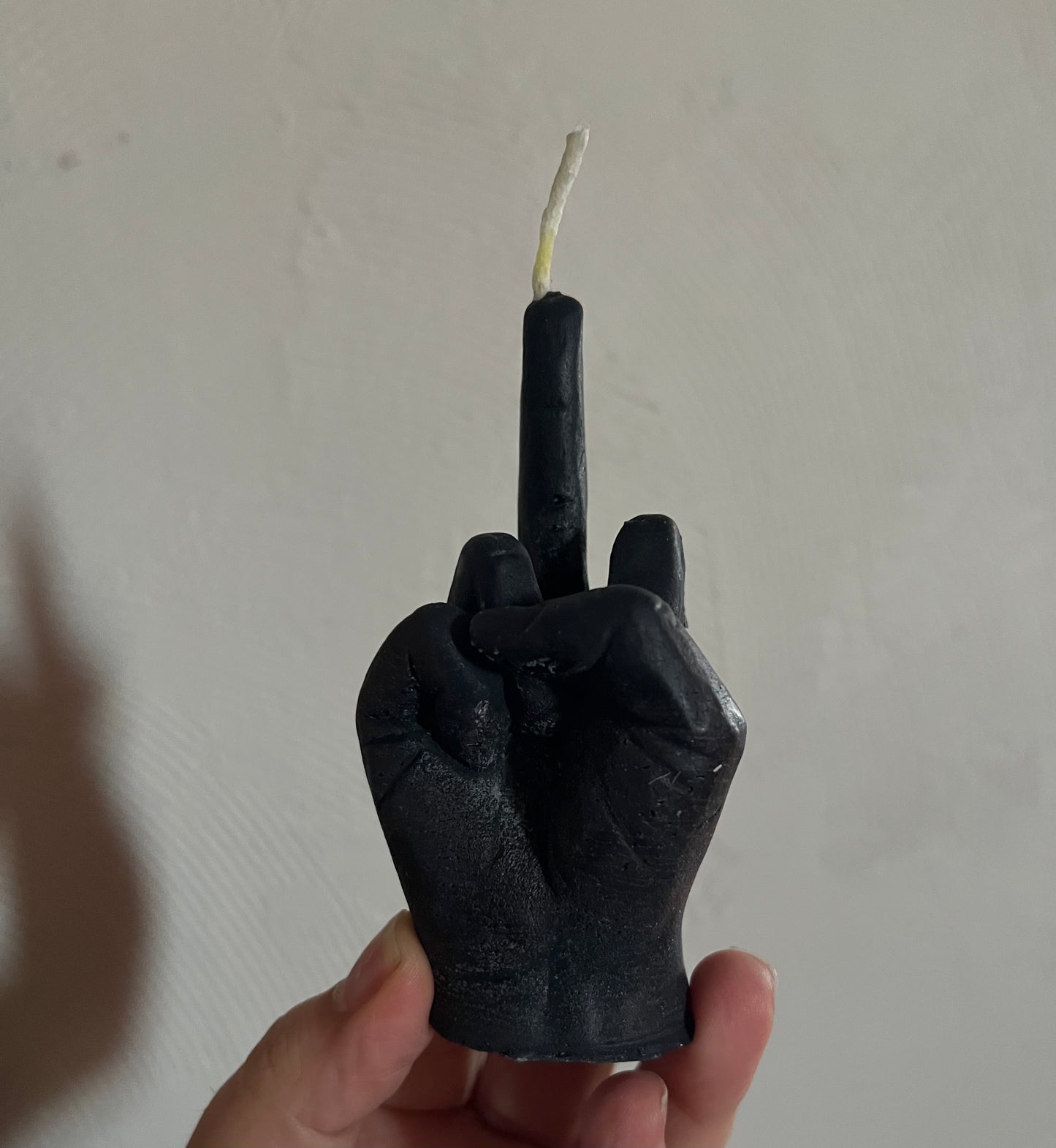 Middle Finger Black Candle- F*ck Off Vibes