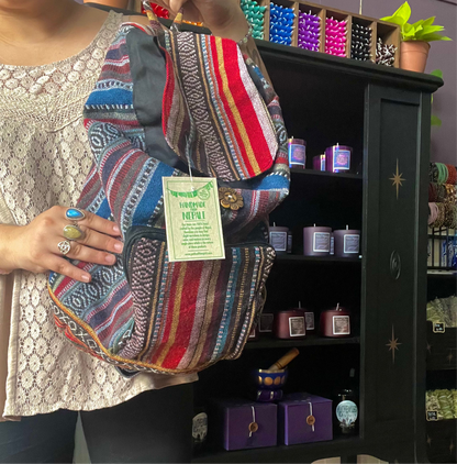 Boho Striped Backpack