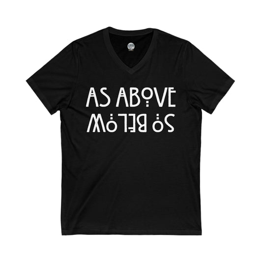 As Above So Below V-Neck Tee