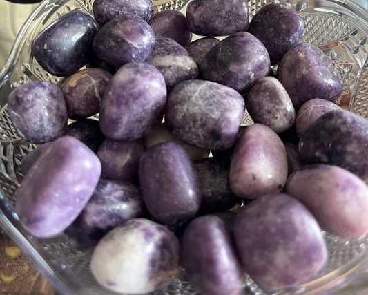 Lepidolite Tumbles