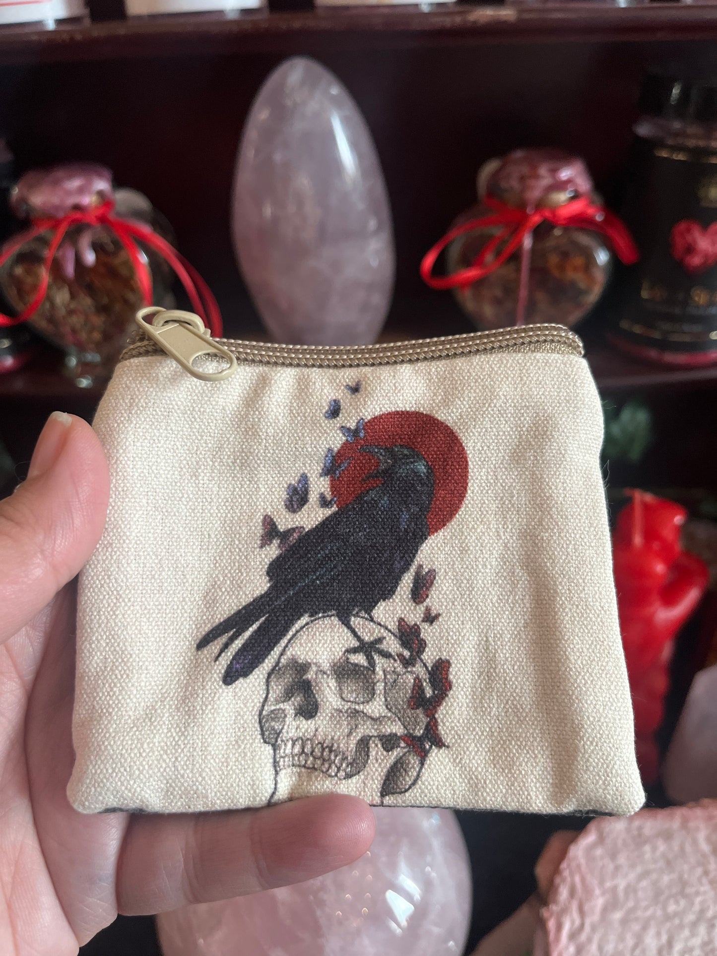 Raven & Skull Coin Purse
