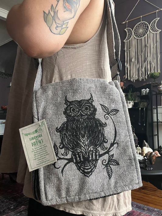 Owl Crossbody With Flap Closure