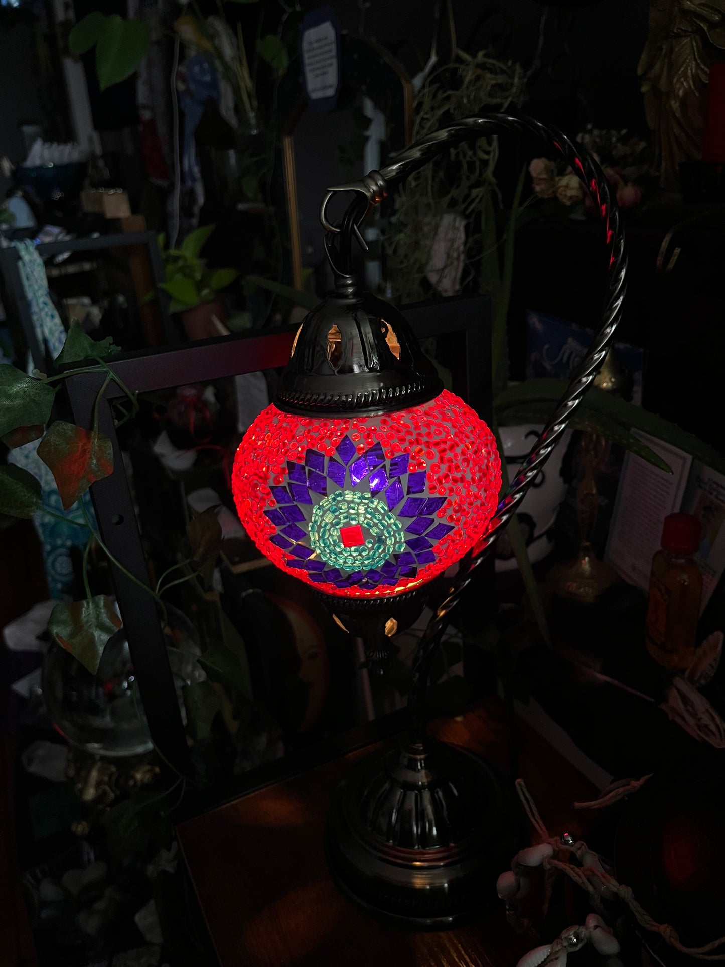 Handmade Turkish Mosaic Lamp 14.5”