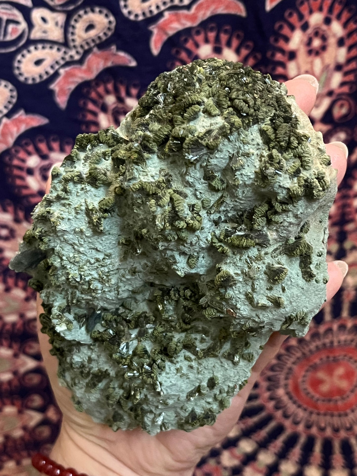 Epidote on the Matrix w/Clear Quartz #1