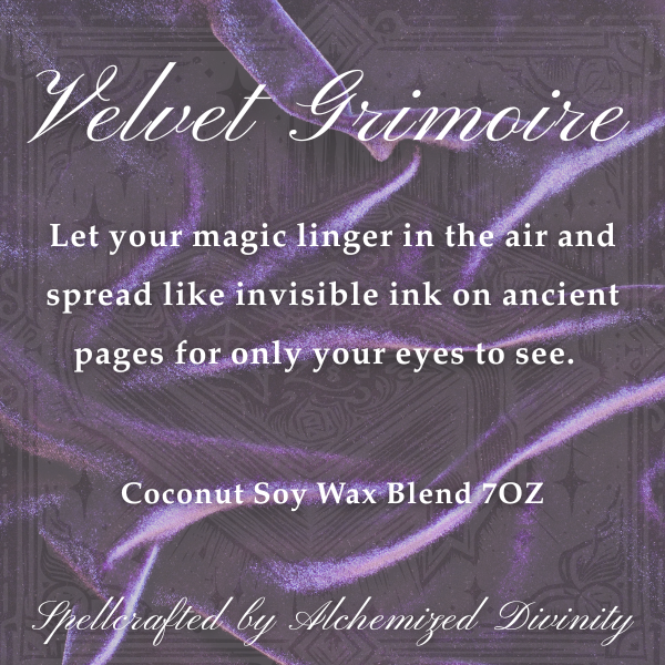 Velvet Grimoire Candle