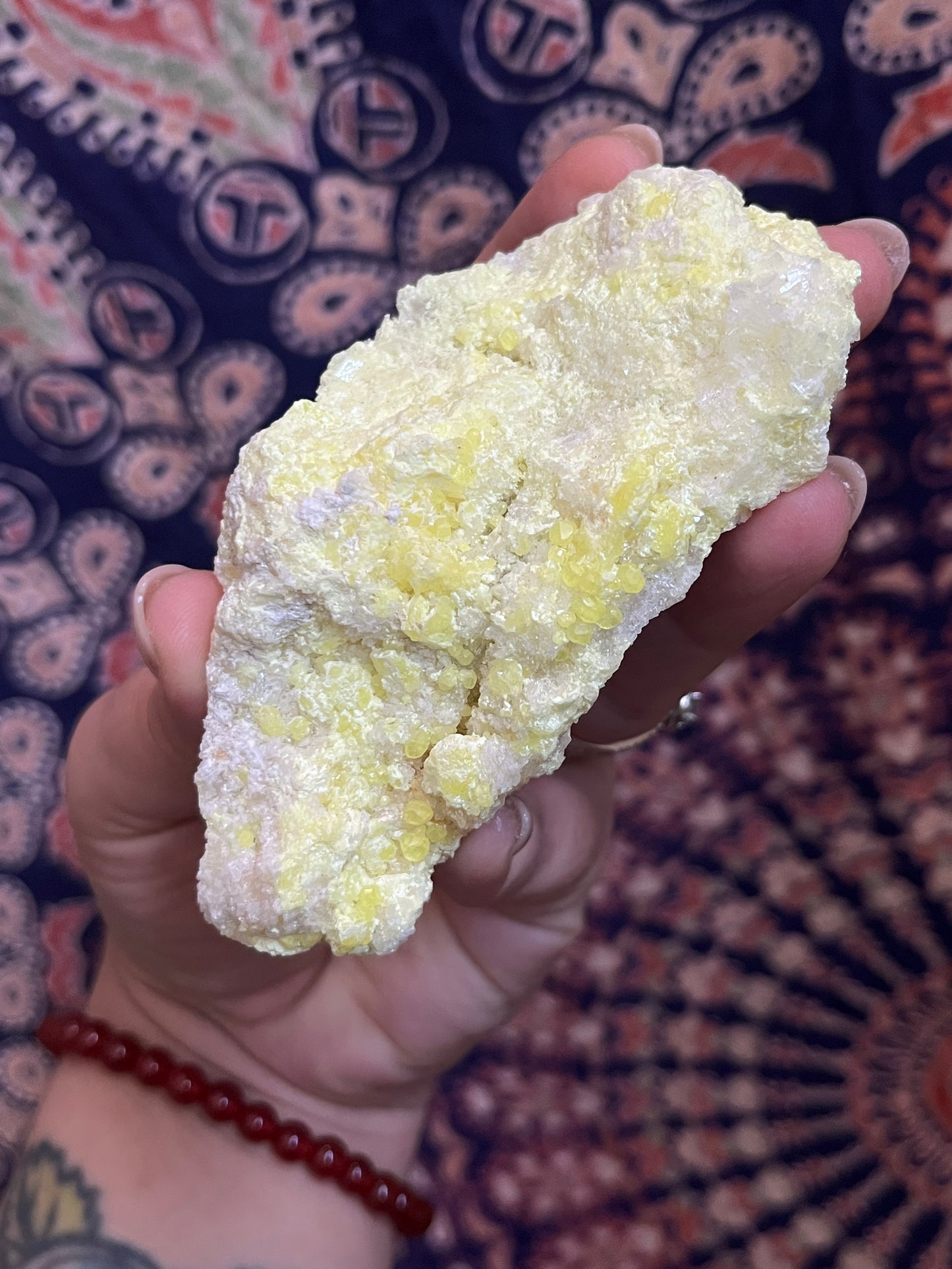 Sulfur on the Matrix w/ Clear Quartz + Zeolite #3