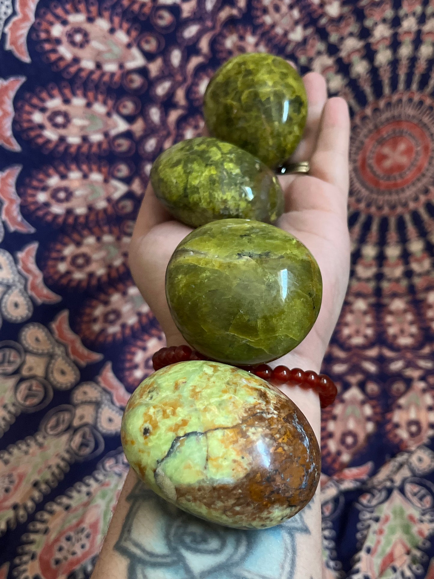 Green Opal Palmstones