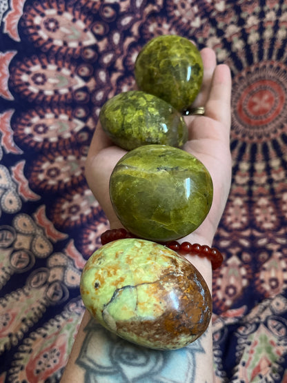 Green Opal Palmstones
