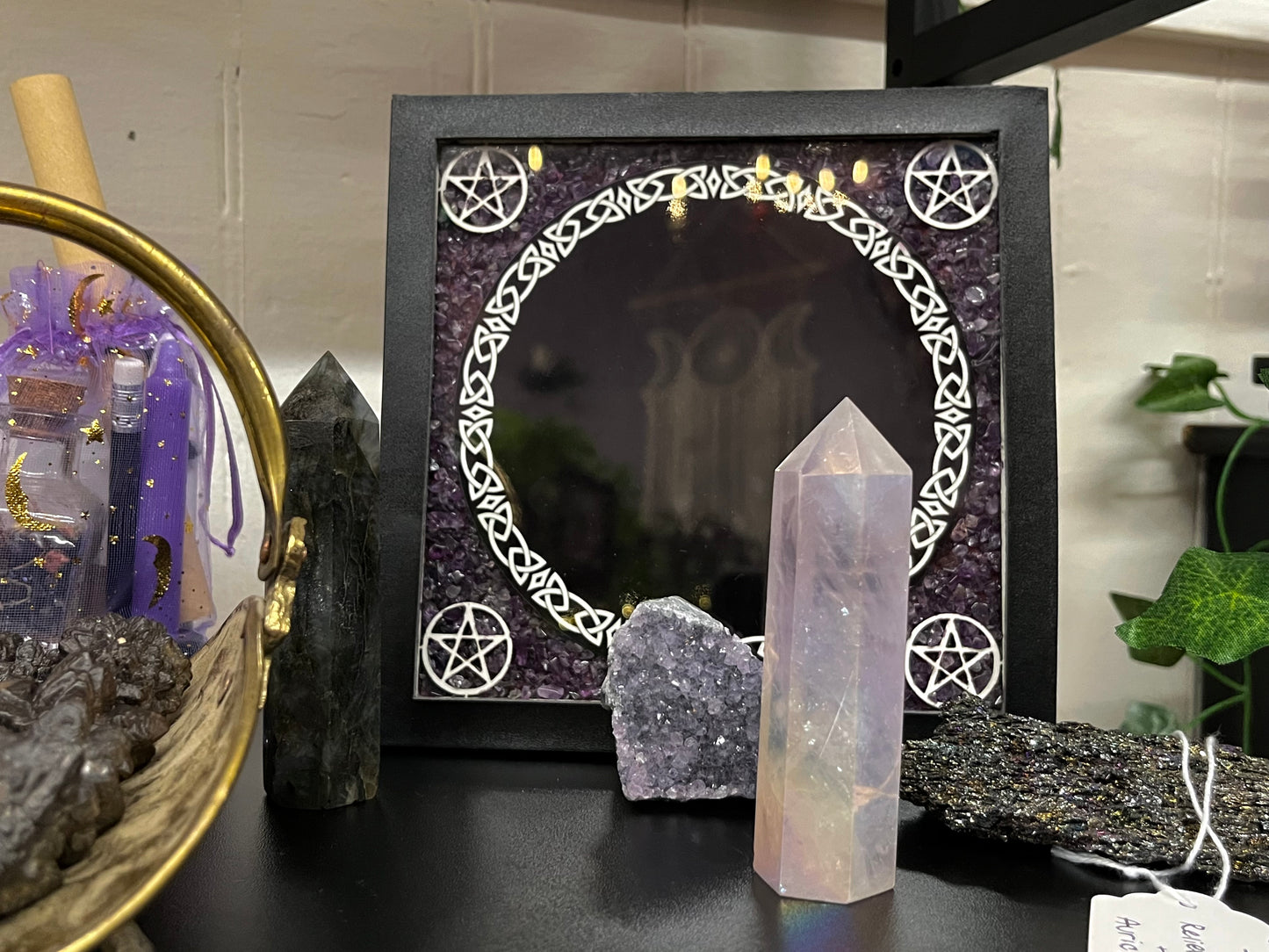 Scrying Mirror- Amethyst