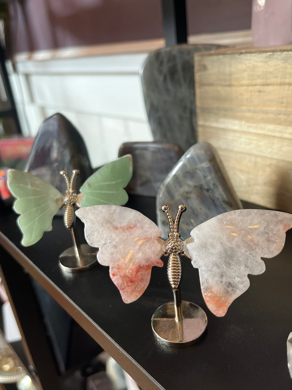 Crystal Butterfly on Stand (Small)