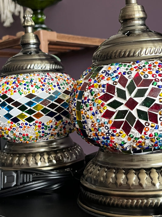 Mosaic Turkish Lamp Small
