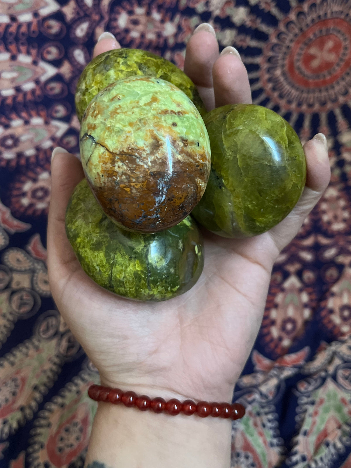 Alchemized Target Green Opal Palmstones – Alchemized Divinity