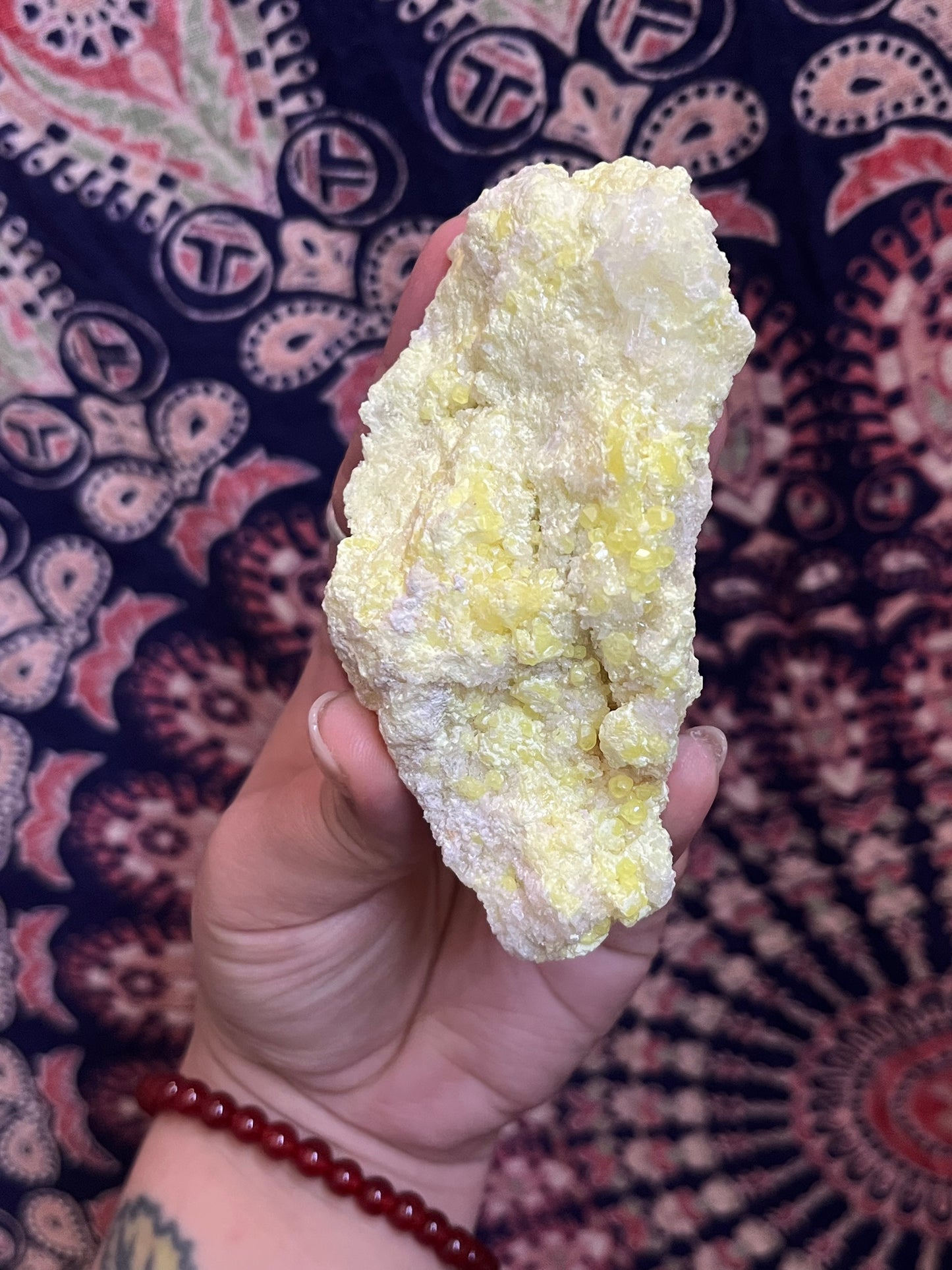 Sulfur on the Matrix w/ Clear Quartz + Zeolite #3