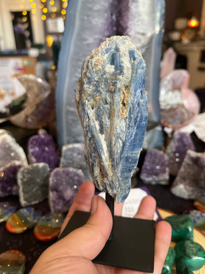 Blue Kyanite on Stand