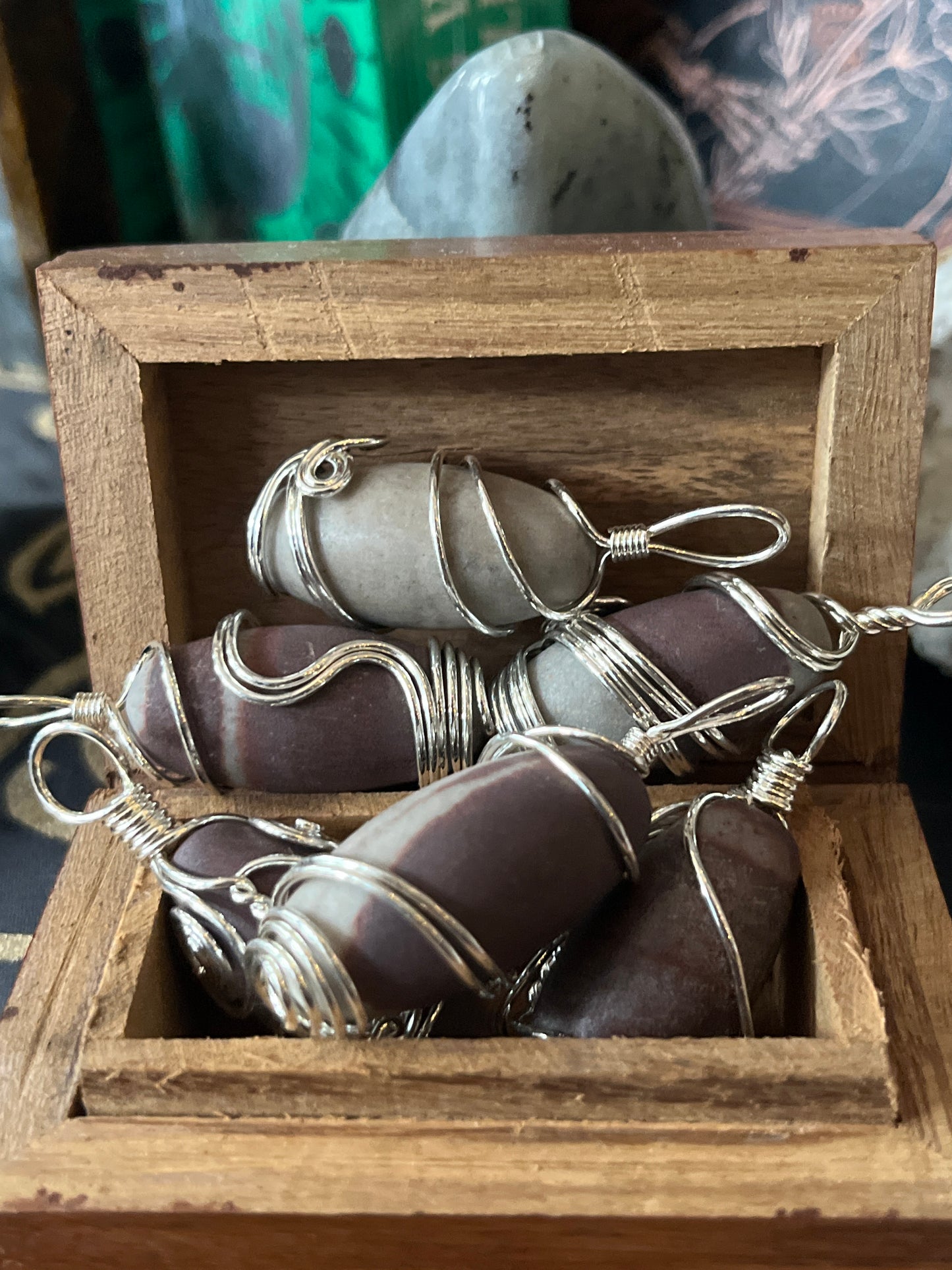 Wire Wrapped Shiva Lingam Pendant