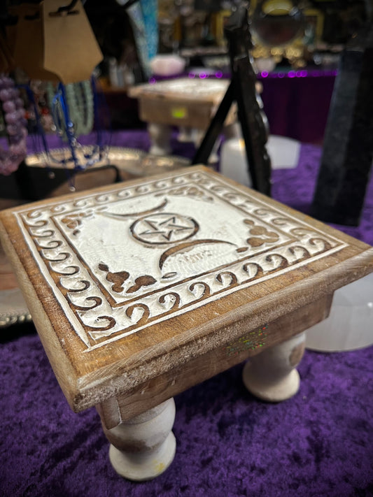 Triple Moon/Pentacle Altar Tile Table