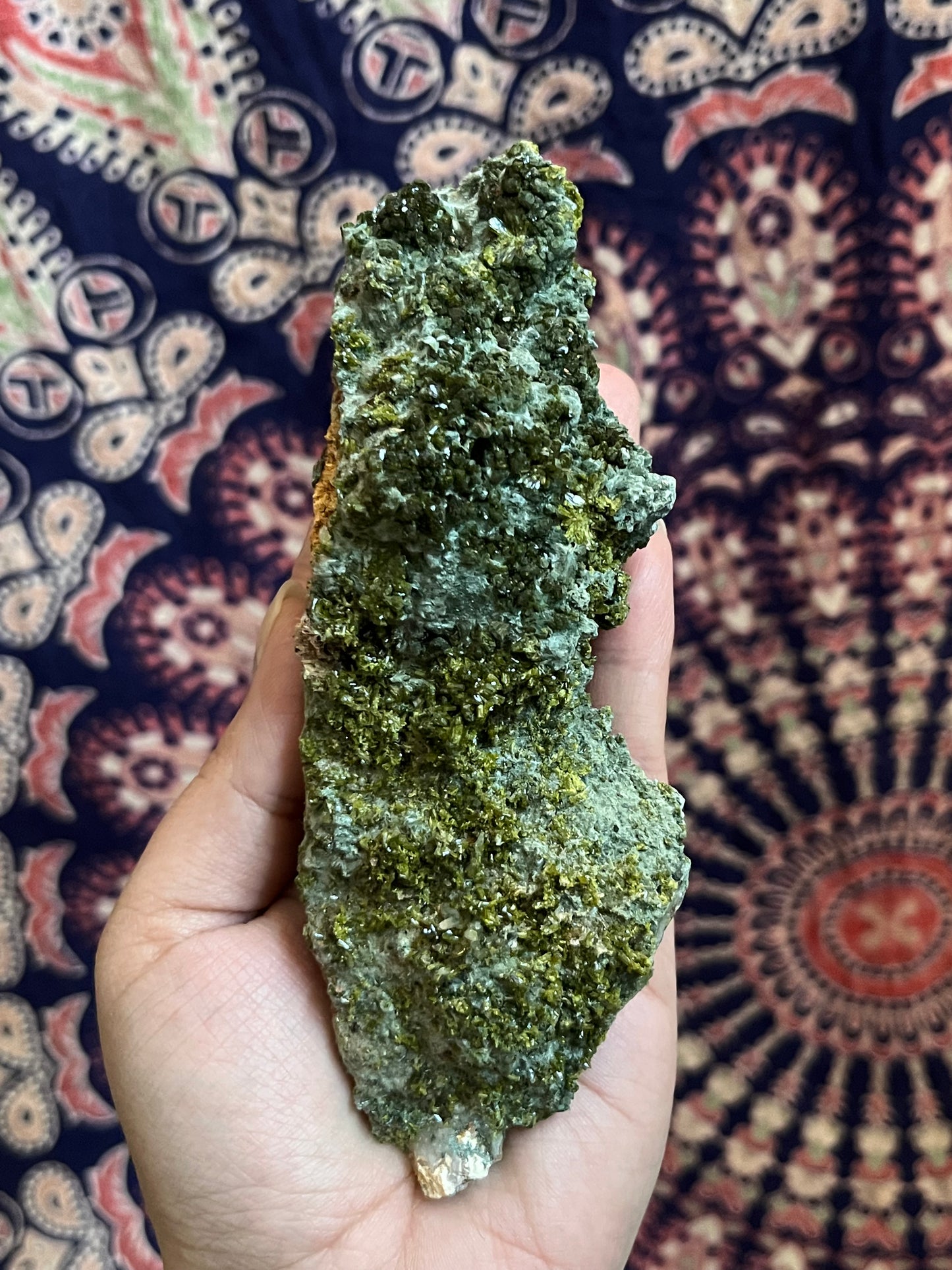 Epidote on the Matrix w Clear Quartz #2