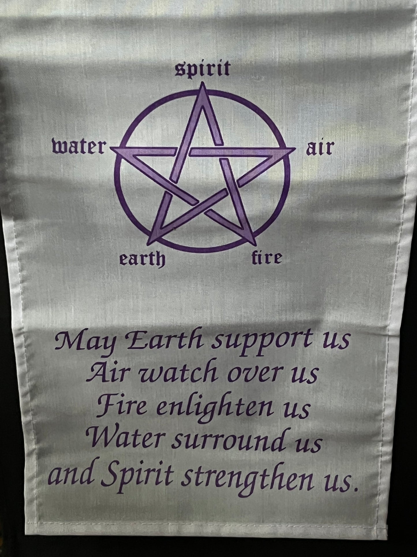 5 Elemental Pentacle Cotton Wall Decor