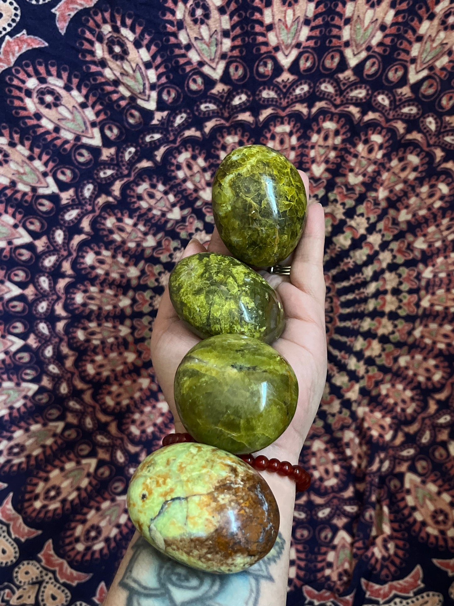 Green Opal Palmstones