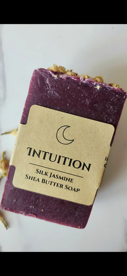 “Intuition” Silk Jasmine Shea Butter Poured Soap