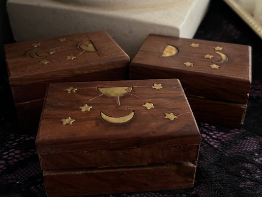Mini Celestial Wood Boxes